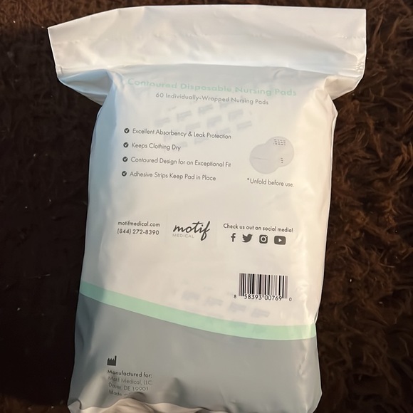 motif Intimates & Sleepwear Motif 6 Individually Wrapped Nursing